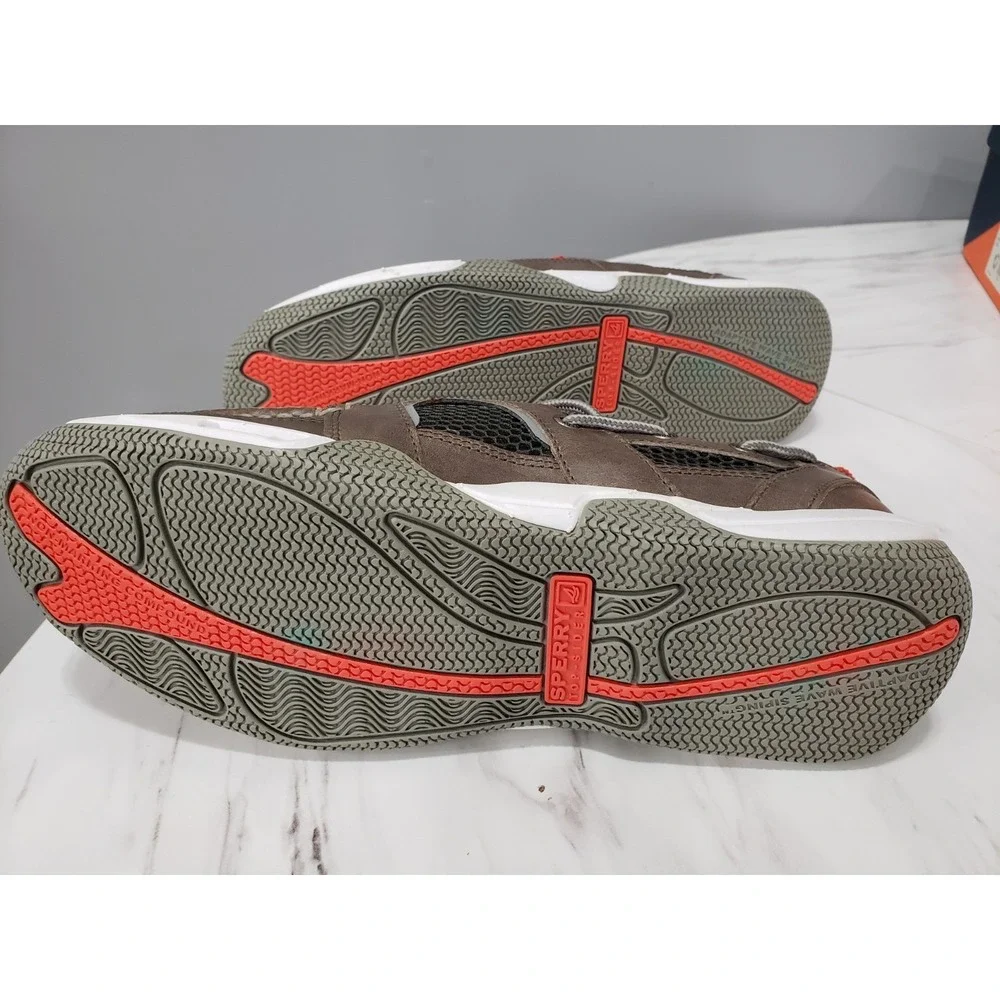 NEW SIZE 11 Sperry Top Sider Sea Kite Sport Moc Boat Shoe Gray Leather Slip On